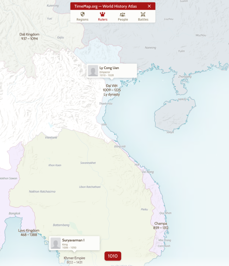 Bản đồ tham khảo năm 1010