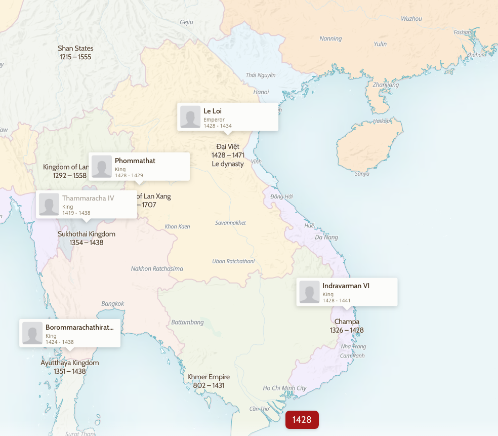 Bản đồ tham khảo năm 1428