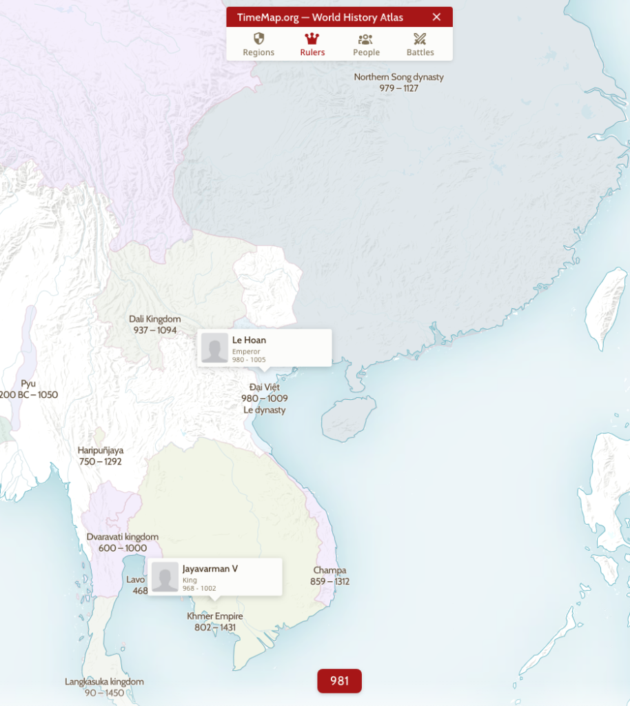 Bản đồ tham khảo năm 981